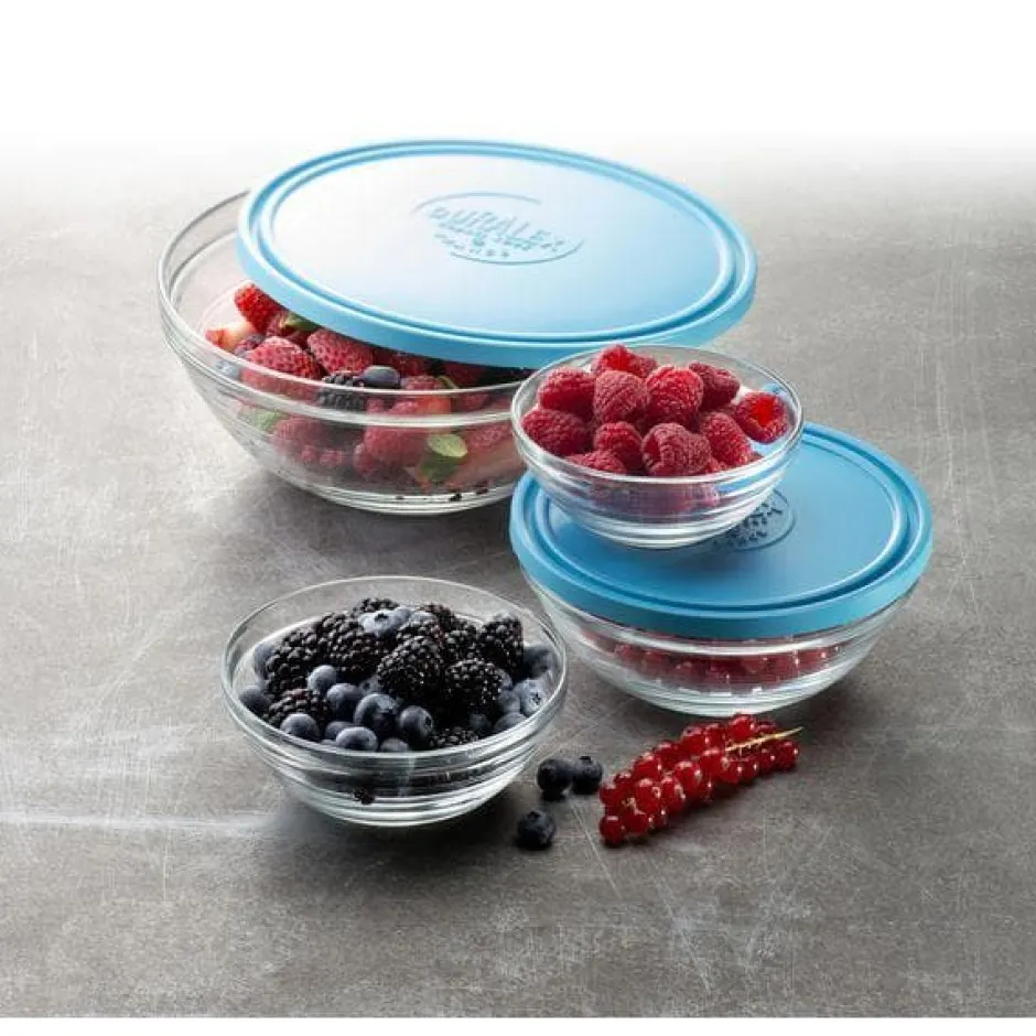 Duralex Kits|Sets>Freshbox - 5 Boites de conservation rondes multi-tailles