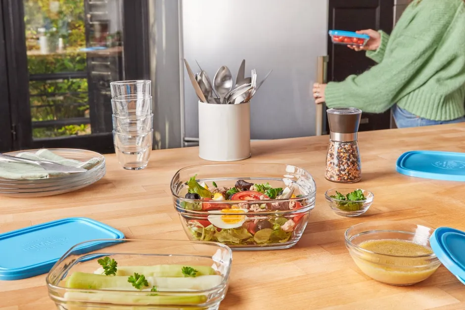 Duralex Professionnels De La Restauration|Kits>Freshbox - 4 boîtes de conservation rectangulaires multi-tailles