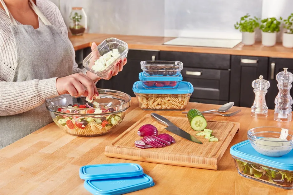 Duralex Professionnels De La Restauration|Kits>Freshbox - 4 boîtes de conservation rectangulaires multi-tailles