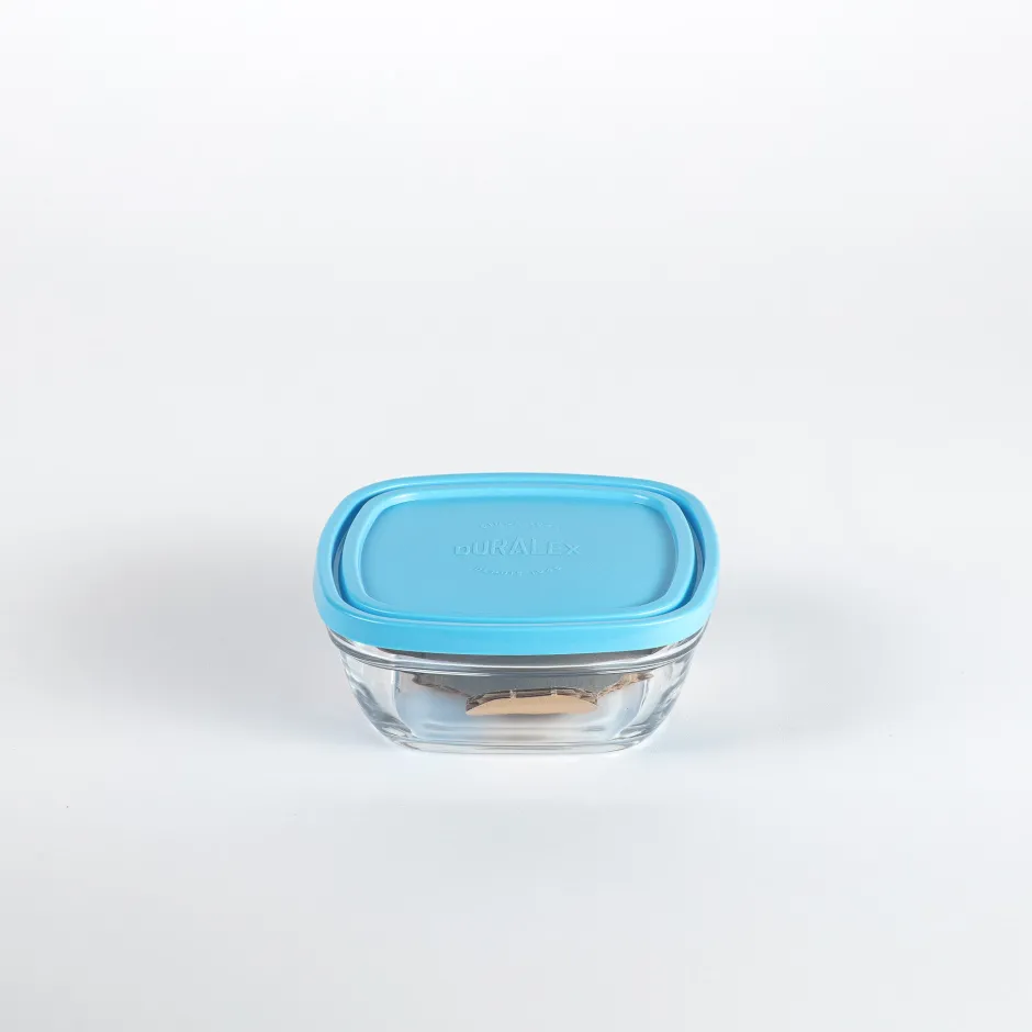Duralex Professionnels De La Restauration|Boîtes Carrées>Freshbox - Boite de conservation carrée couvercle bleu 61cl