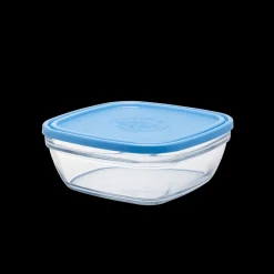 Duralex Boîtes Carrées>Freshbox - Boite de conservation carrée couvercle bleu 2L