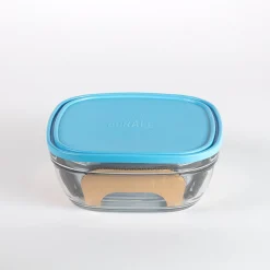 Duralex Boîtes Carrées>Freshbox - Boite de conservation carrée couvercle bleu 3,1L