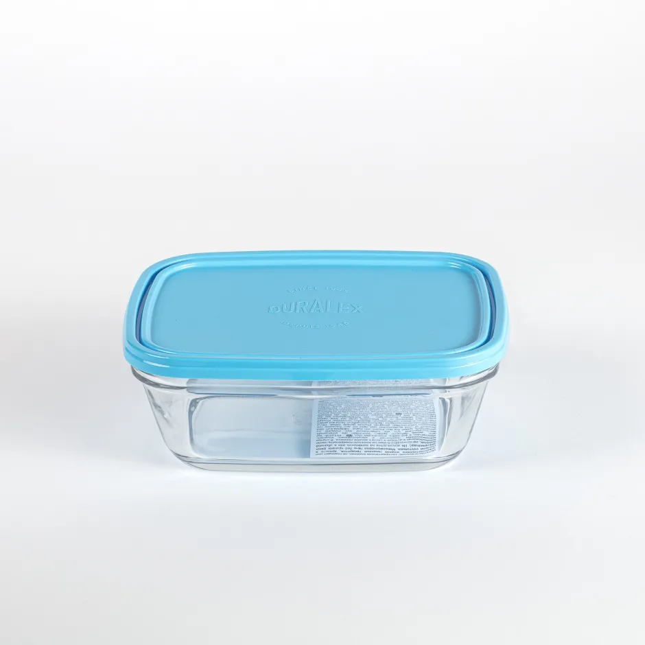 Duralex Professionnels De La Restauration|Boîtes Rectangulaires>Freshbox - Boite de conservation rectangulaire couvercle bleu 1,65L