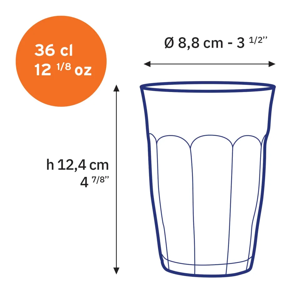 Duralex Professionnels De La Restauration|Verres À Eau>Le Picardie - Verre à eau - transparent - 36cl