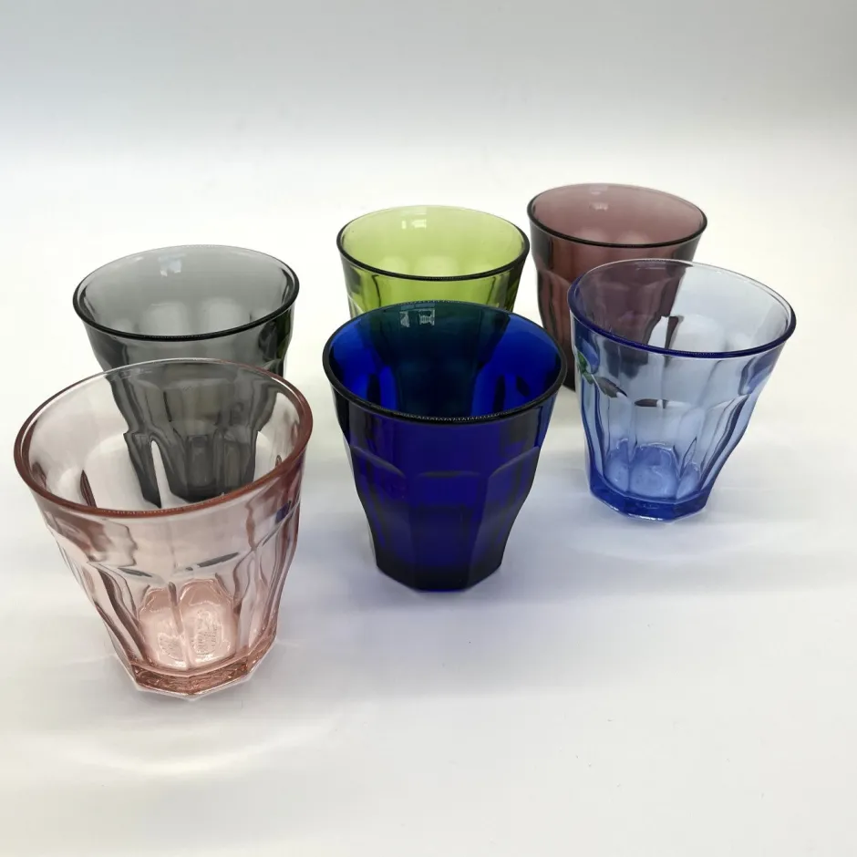 Duralex Professionnels De La Restauration|Verres À Eau>Le Picardie - Verre 25cl - Panaché de 6 couleurs