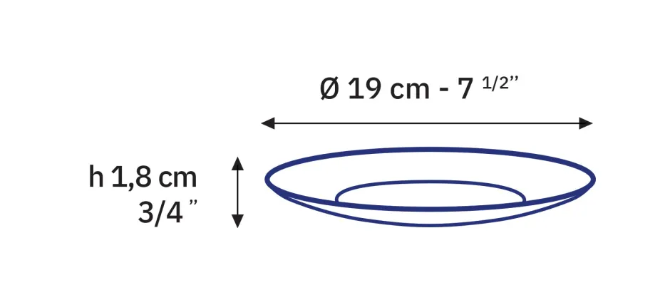 Duralex Professionnels De La Restauration|Assiettes>Lys - Assiettes à dessert x6 - 19cm - Vermeil