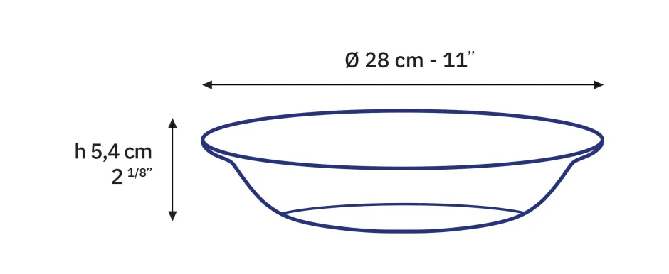 Duralex Professionnels De La Restauration|Plats De Service>Lys - Plat de service - vermeil - 28cm