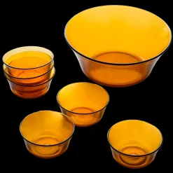 Duralex Kits|Coupelles>Lys - Saladier (2.2L) et petites coupelles de service (25cl) / Vermeil