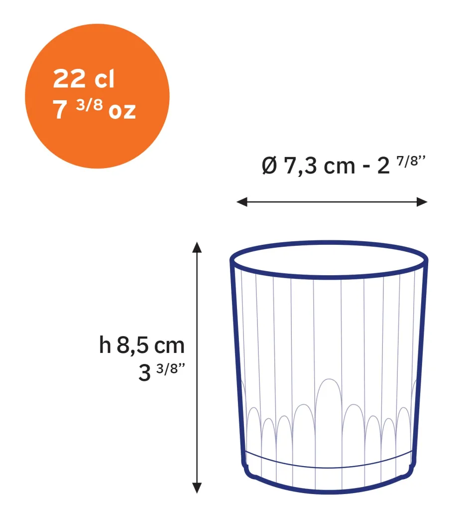 Duralex Professionnels De La Restauration|Verres À Eau>Manhattan - Verre Transparent 22cl
