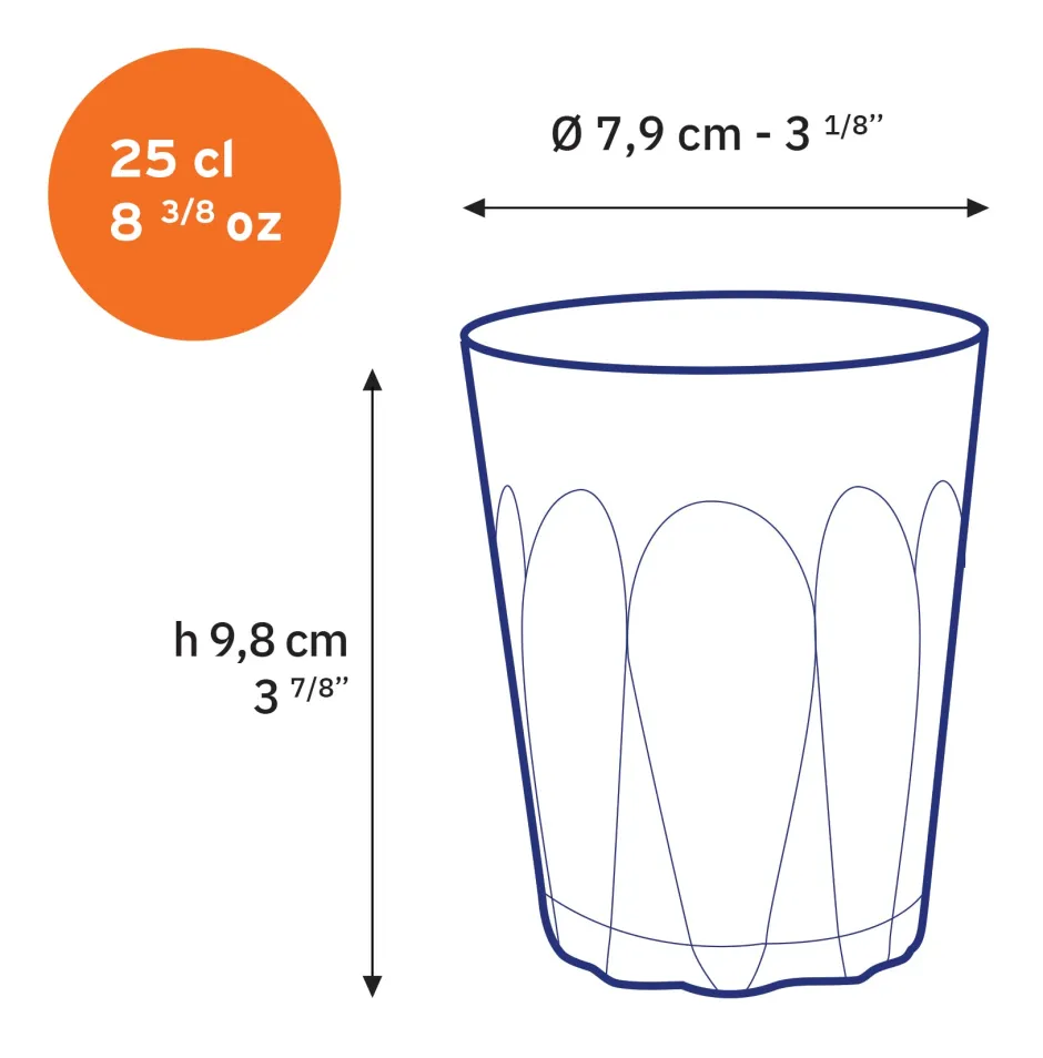 Duralex Professionnels De La Restauration|Verres À Eau>Provence - Verre transparent 25cl