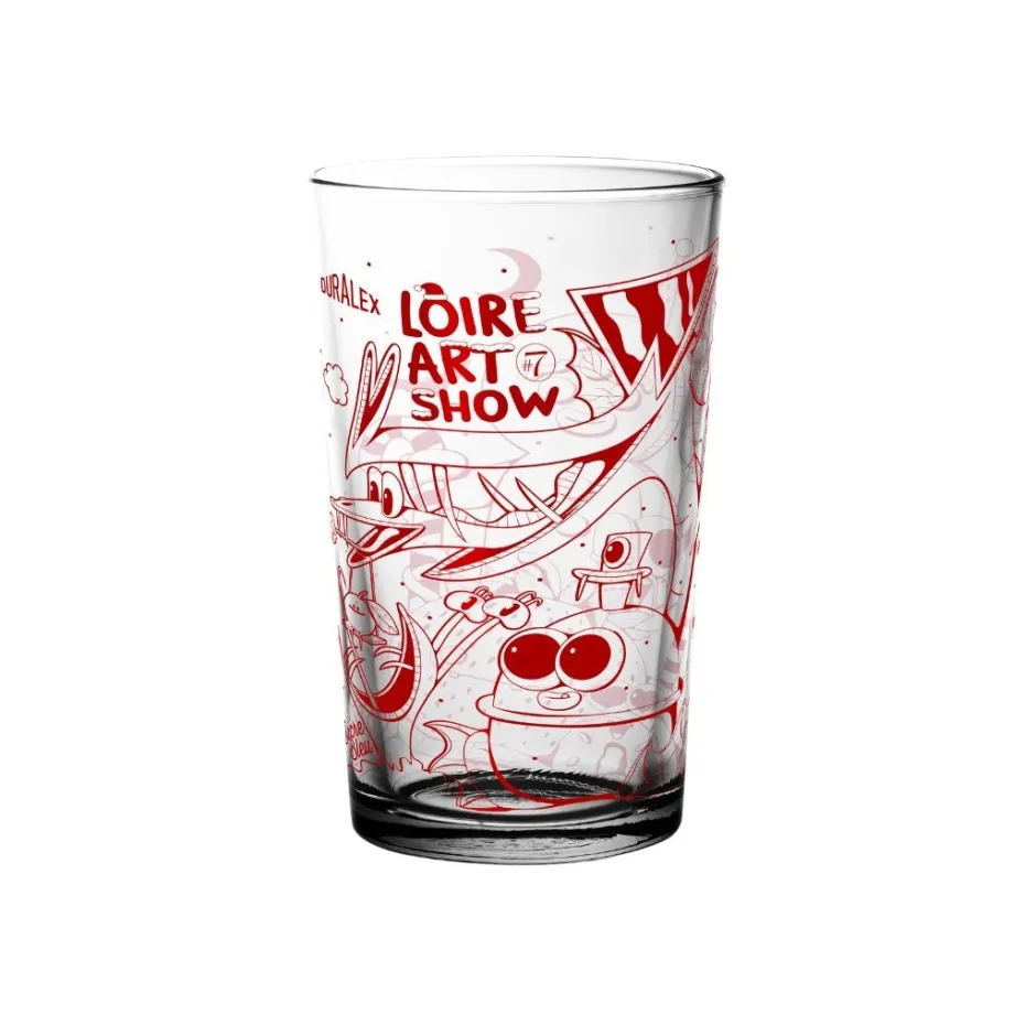 Duralex Verres À Bière|Verres À Eau>Unie - Verre Loire Art Show rouge 33cl