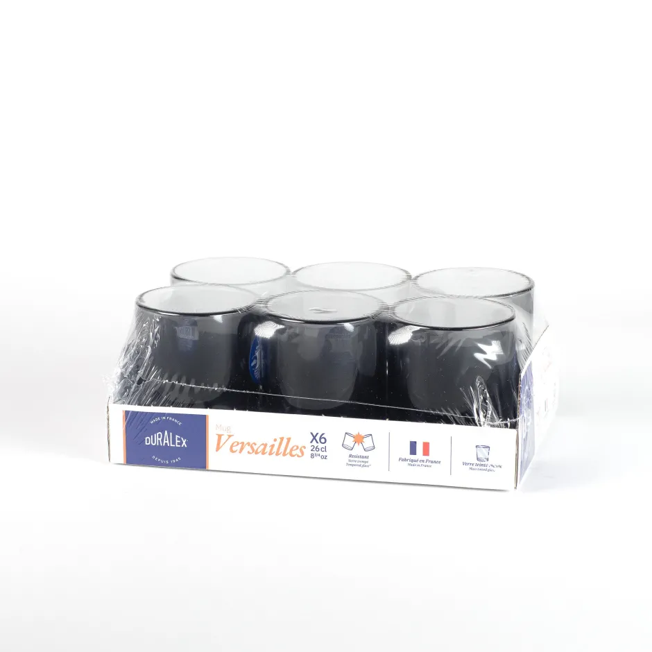 Duralex Professionnels De La Restauration|Mugs>Versailles - Mug en verre Gris 26 cl